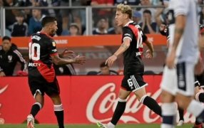 Copa de la Liga Profesional de Fútbol: River Plate se despertó y venció 2 a 1 a Gimnasia y Esgrima en el Bosque