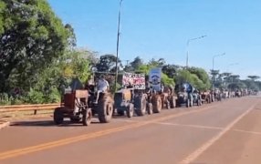 El tractorazo de la yerba mate: Masivo reclamo de productores en Misiones