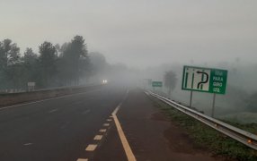 Este día jueves temprano: Densos bancos de neblina en rutas misioneras