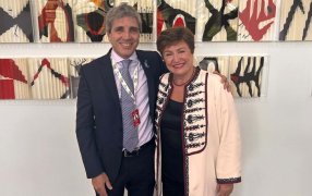 En la cumbre del G20: Caputo afirmó que Georgieva "celebra y apoya las medidas y los resultados obtenidos"