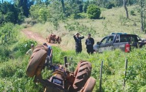 Misiones: Un hombre de 65 años murió en un accidente con tractor en zona rural
