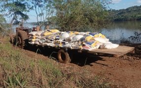 Megaoperativo en Misiones: Prefectura Naval Argentina desarticuló una maniobra de exportación ilegal, secuestró más de 14 toneladas y media de expeller de soja y armas de fuego