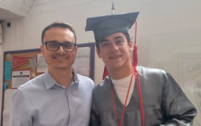 Franco Colapinto aprovechó su estadía en Argentina para finalizar el colegio secundario