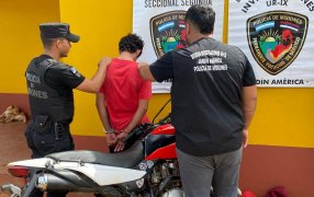 Misiones: Robó una motocicleta en la localidad de San Javier y fue a venderla en el Municipio de Jardín América, la Policía Provincial lo puso tras las rejas