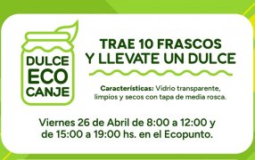 El 26 de Abril se realizará el Dulce Eco Canje en Apóstoles