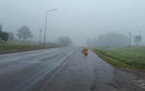 Precaución para transitar: Se registran bancos de densa neblina en distintos puntos de la provincia de Misiones y humedad en calzada, tener especial atención a la hora de transitar por las rutas