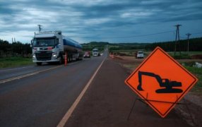 Misiones: Por obras, se restringe el tránsito a una mano de la Autovía Ruta Nacional N° 105