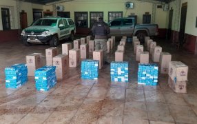 Mercadería de contrabando valuada en más de 87 millones de pesos fue secuestrada Gendarmería Nacional en cercanías al límite con Paraguay
