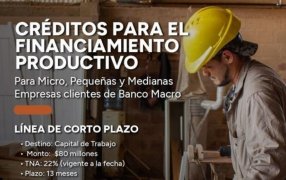 Nuevos créditos productivos del Banco Macro con tasa bonificada para micro, pequeñas y medianas empresas misioneras