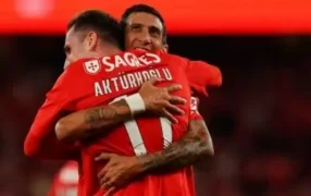 Benfica goleó al Atlético de Madrid en un partidazo con gol de Di María, por la Champions League