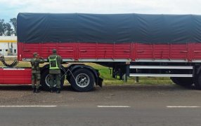 Camión con 24 toneladas de cobre fue interceptado sobre la Ruta Nacional N° 14: El cargamento, cuya documentación presentaba irregularidades, fueron secuestrados por Gendarmería Nacional