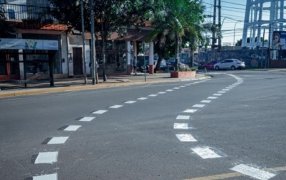 Posadas: Demarcación de bicisendas en las Avenidas; Corrientes y Francisco de Haro