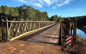 Misiones: Este día martes habrá interrupciones en el tránsito sobre el paso provisorio del Arroyo Pindaytí en la Ruta Provincial N° 2, entre las 7,30 y las 17 horas