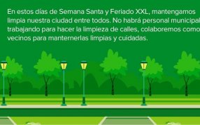 Apóstoles: El Municipio solicita mantener la vía pública limpia, "no esta permitido" sacar escombros o ramas hasta el día miércoles 3 de Abril