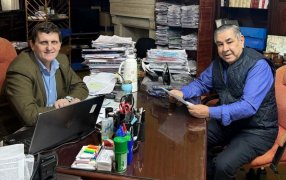 Ministro de Hacienda Adolfo Safrán se reunió con el Secretario General de UPCN Jorge Armando Giménez y miembros de Comisión Directiva