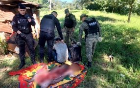 Misiones: Arrestaron a dos cazadores cuando faenaban a un carpincho en el Municipio de Candelaria