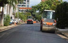 Mantenimiento y obras en el microcentro posadeño, aprovechando el receso escolar y el menor flujo vehicular