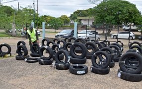 106 neumáticos de contrabando fueron secuestrados en la provincia de Corrientes