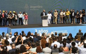 Acto por los tres años de gestión de Gobierno: Alberto Fernández, "me voy a poner al frente para que quien asuma en 2023 sea uno de nosotros"