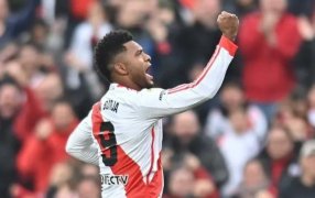 Miguel Borja salvó a River Plate y el encuentro con Lanús terminó en un agónico 2 a 2, por la sexta fecha de la Liga Profesional de Fútbol