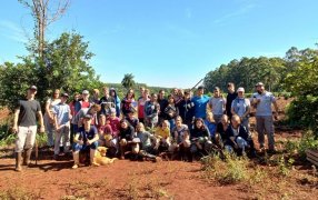 Misiones: Sistematización de suelos y plantación de árboles en la EFA de Capiovisiño