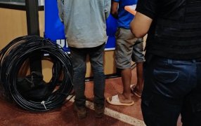 Arrestaron en el Municipio misionero de San Pedro a dos individuos robando cables de fibra óptica, los elementos serán restituidos a la empresa encargada de las obras