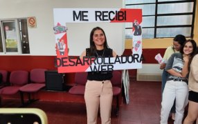 Lucila Gatti: Al recibirse se convirtió en un hito en la historia del Instituto Superior Espíritu Santo