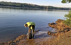 Narcotráfico en la costa: Abandonó marihuana cuando fue sorprendido por Gendarmería Nacional, un individuo se dio a la fuga cuando manipulaba un bulto en las costas del Río Paraná