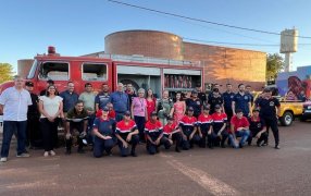 Día histórico para la comunidad del Municipio misionero de San José, al recibir el primer camión autobomba comprado íntegramente con fondos propios de la Asociación local de Bomberos Voluntarios