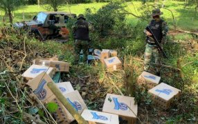 Prefectura Naval Argentina decomisó nueve mil  atados de cigarrillos en Misiones