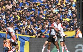 River Plate le ganó 2 a 0 a Boca Juniors en La Bombonera, en el superclásico de la séptima fecha de la Copa de la Liga Profesional de Fútbol