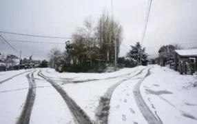 Bariloche arrancó la primavera con una intensa nevada