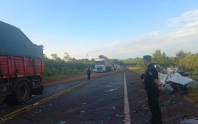 Identificaron al conductor que falleció tras colisionar frontalmente contra un camión sobre la Ruta Nacional N° 14 en la localidad misionera de Campo Ramón