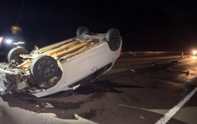 El Alcázar: Despiste de un vehículo sobre la Ruta Nacional Nº 12, sin lesionados