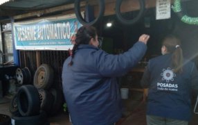 Posadas: Relevamientos en gomerías y retiro de neumáticos en desuso