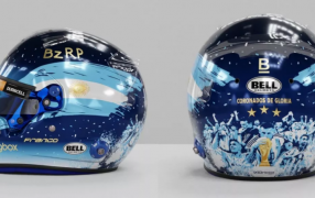 Fórmula 1: Franco Colapinto estrenará un casco en homenaje a la consagración de la Selección Argentina en Qatar 2022