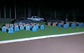 Dos automóviles transportaban más de 24 mil paquetes de cigarrillos: Ambos vehículos poseían pedido de secuestro activo