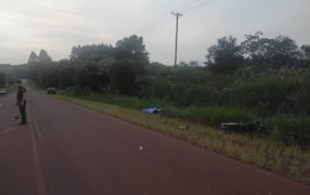 Un motociclista falleció en el Municipio misionero de El Soberbio tras protagonizar un choque