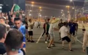 Doha: Batalla campal entre hinchas argentinos y mexicanos en la Copa del Mundo de Qatar 2022