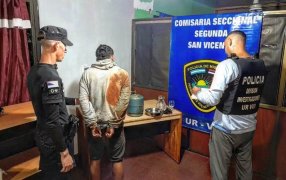 Misiones: Arrestaron a un joven de 22 años que robó en una capilla en la localidad de San Vicente