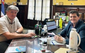 El Ministro Adolfo Safrán mantuvo una reunión productiva con el Intendente de la localidad de Concepción de la Sierra Hugo Humeniuk