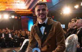 El delantero argentino Mauro Icardi fue distinguido en Turquía como “Hombre del año”