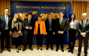 En Washington: El Presidente Javier Milei se reunió con la titular del Fondo Monetario Internacional Kristalina Georgieva para avanzar en el nuevo acuerdo con el organismo