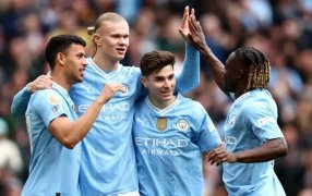 Premier League: Con Julián Álvarez, Manchester City goleó a Luton y se subió a la punta de la Premier League