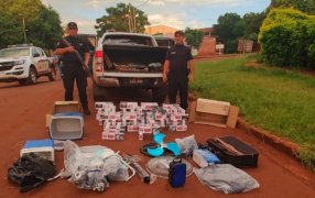 Misiones: Interceptaron un vehículo con contrabando de cigarrillos que intentó evadir un control policial<br>en la localidad de Concepción de la Sierra