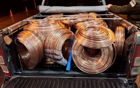 Gendarmería Nacional interceptó mercadería sin aval aduanero, se trataría de caños de cobre, acondicionados en varios rollos