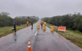 Ruta Provincial Nº 1 entre Apóstoles y Azara: Se trabaja en la reparación de una alcantarilla
