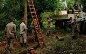 Intenso temporal afectó la infraestructura eléctrica y Energía de Misiones trabaja para normalizar el servicio