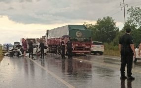 Un conductor falleció sobre la Ruta Nacional N° 14 tras una colisión frontal en la localidad misionera de Campo Ramón