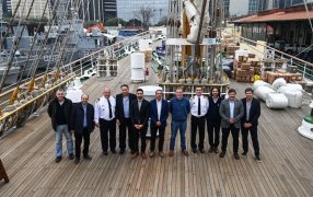 La Yerba Mate Argentina, presente en el viaje 2023 de la Fragata Libertad